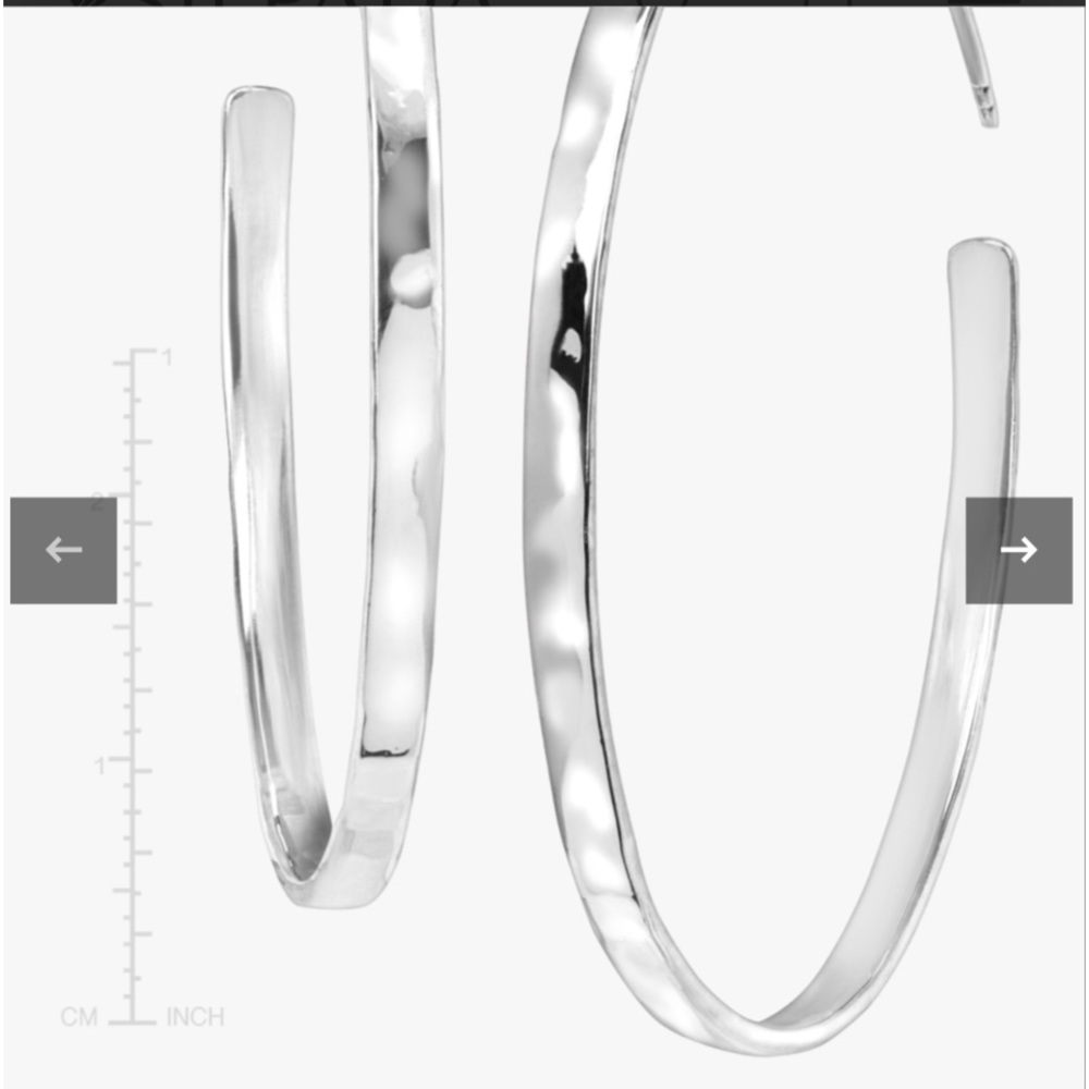 Circle up hoops nwt. Sterling silver, Made in Italy, Super Hot!